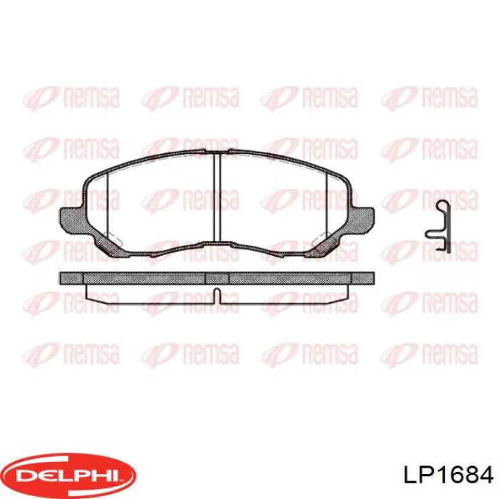 LP1684 Delphi Передні гальмівні колодки