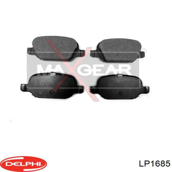 Задні гальмівні колодки Delphi LP1685 ціна, від 21.92 USD