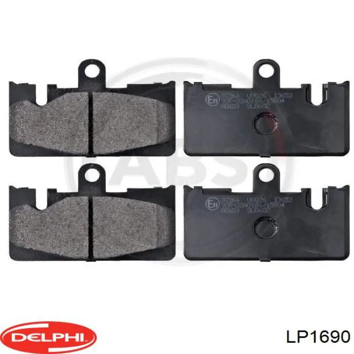 Задні гальмівні колодки Delphi LP1690 ціна, від 22.85 USD