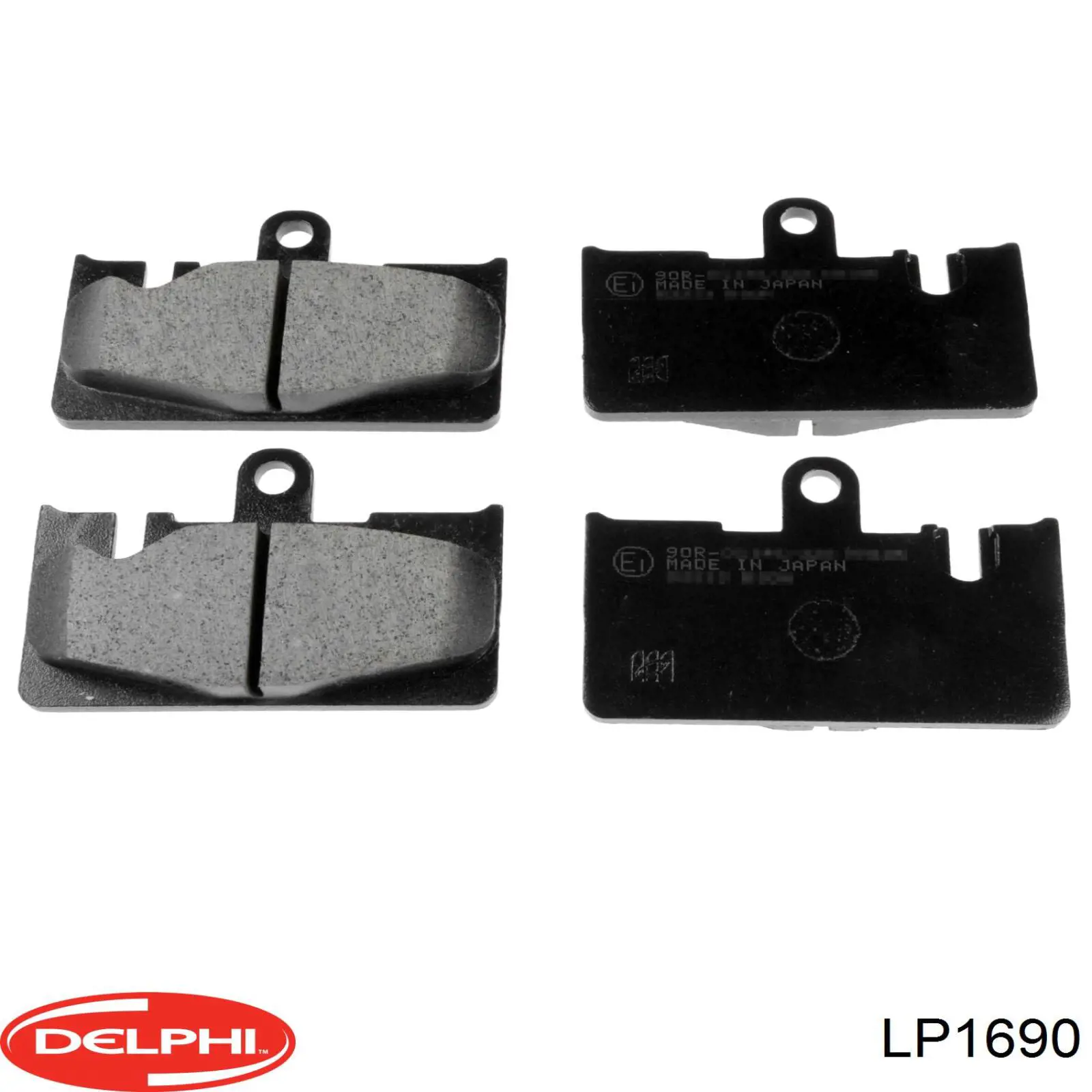 LP1690 Delphi Колодки гальмівні задні, дискові