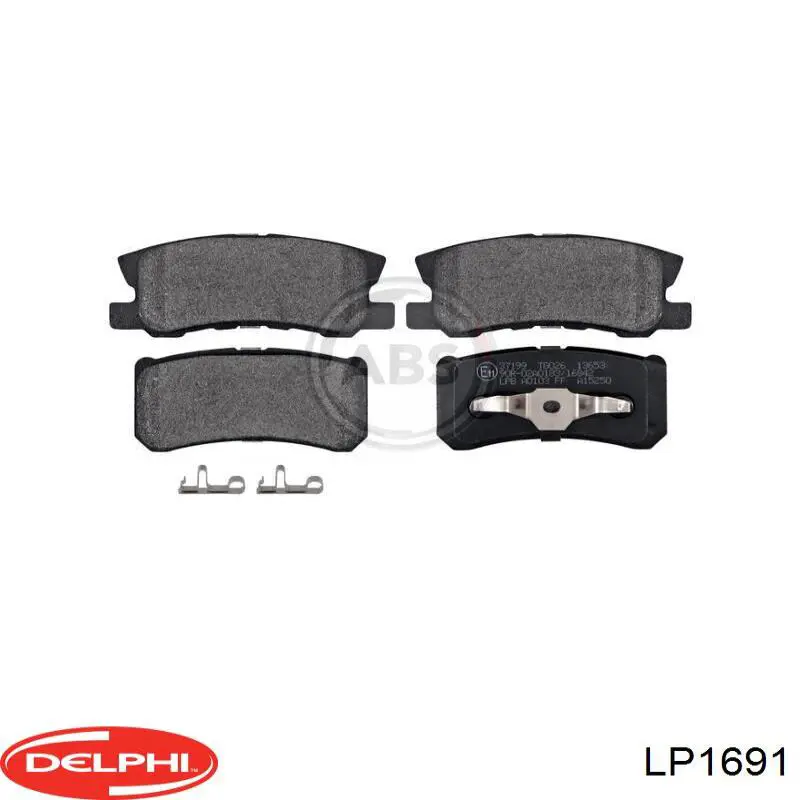 Купити LP1691 Delphi Задні колодки