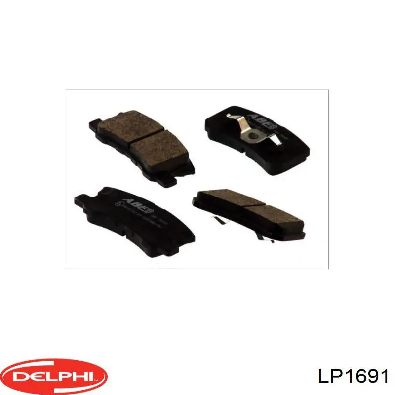 Задні гальмівні колодки LP1691 Delphi