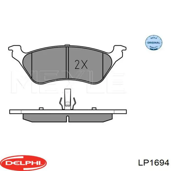 Купити LP1694 Delphi Задні колодки
