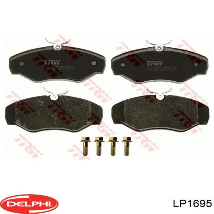Передні тормозні колодки LP1695 Delphi