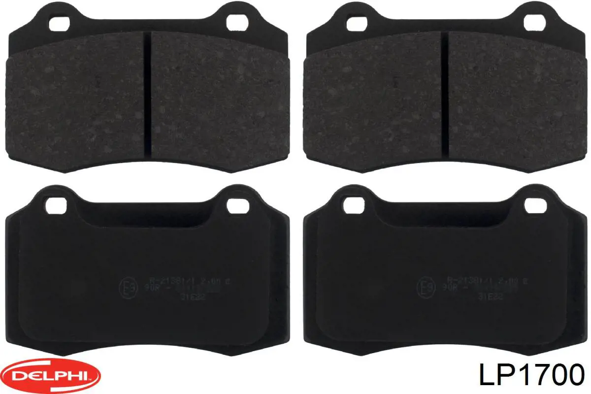 Задні гальмівні колодки Delphi LP1700 ціна, від 26.80 USD