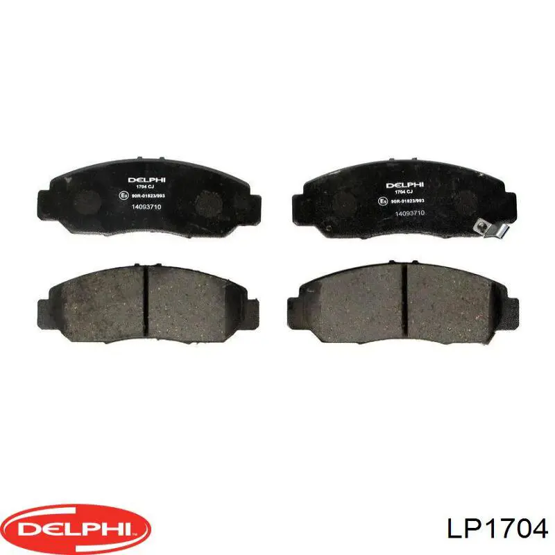 Гальмівні колодки Delphi LP1704 ціна, від 28.60 USD