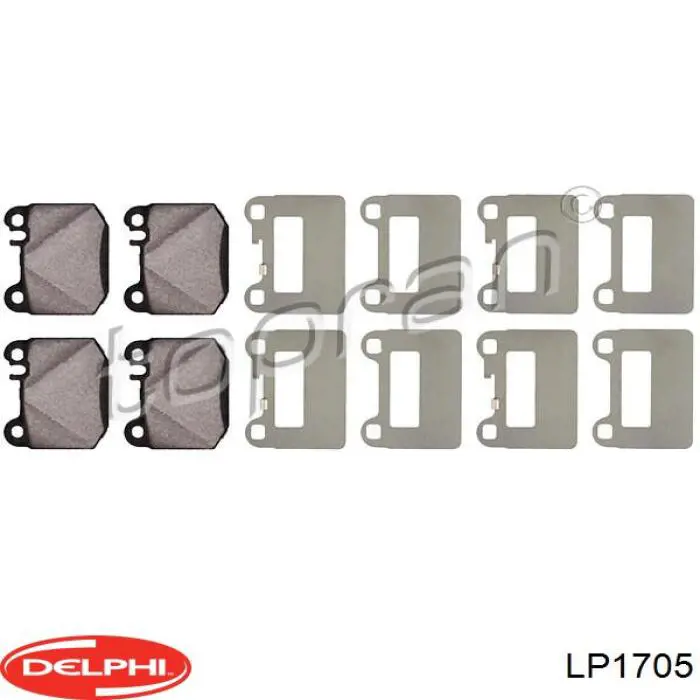 Купити LP1705 Delphi Задні колодки