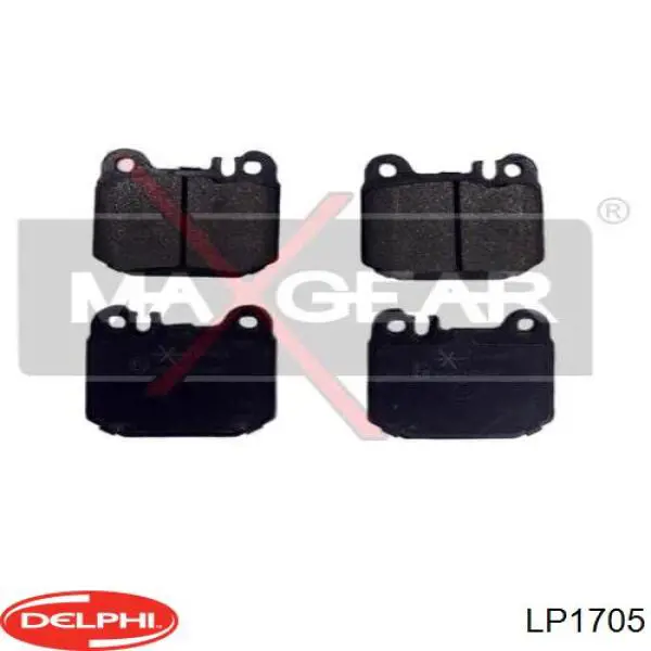 LP1705 Delphi Колодки гальмівні задні, дискові