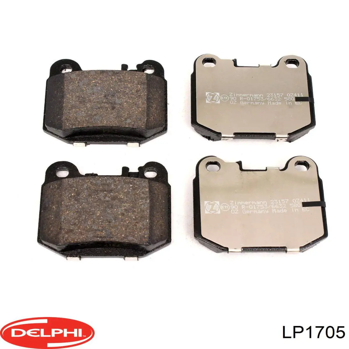 Задні гальмівні колодки Delphi LP1705 ціна, від 35.24 USD