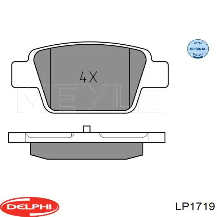 Купити LP1719 Delphi Задні колодки