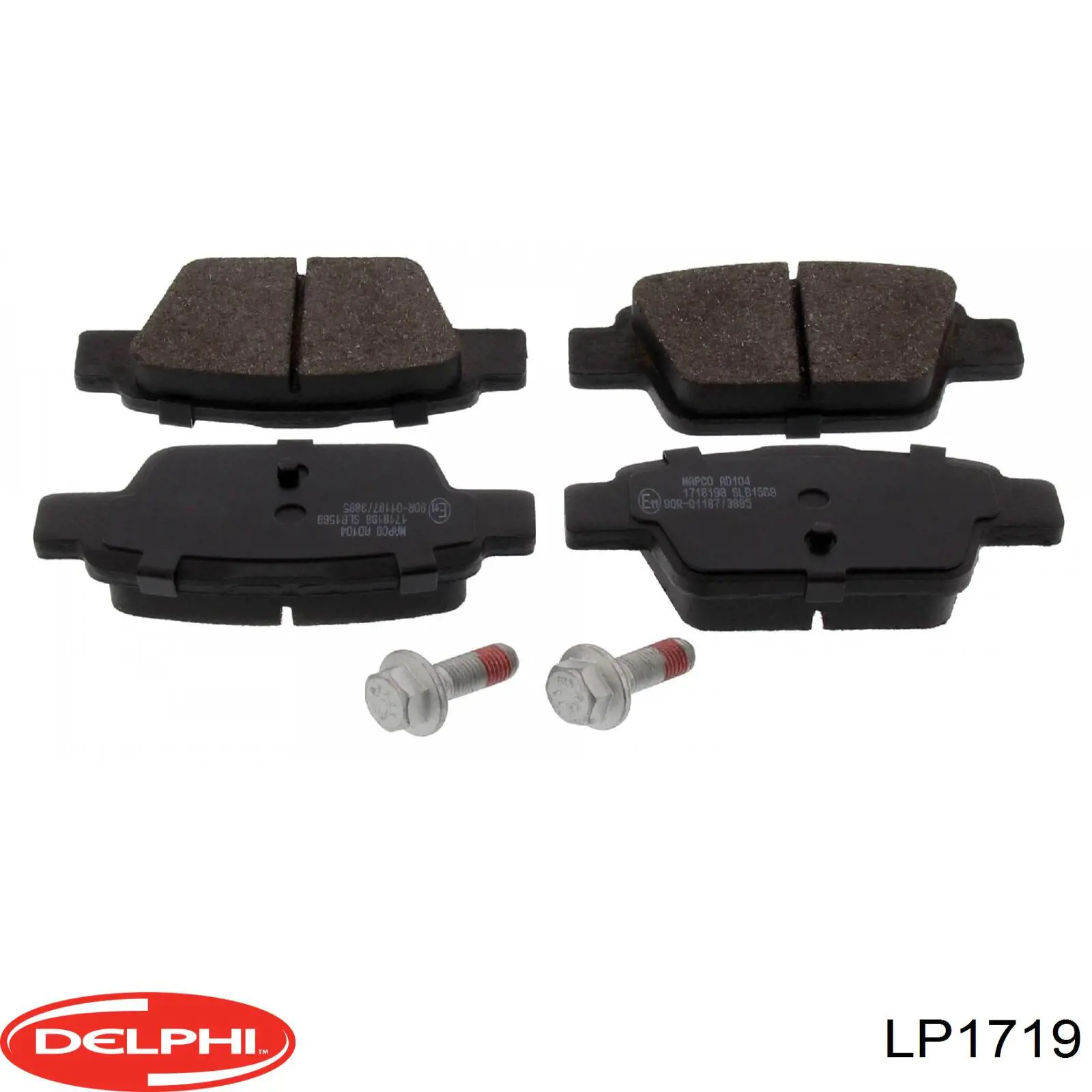 Задні гальмівні колодки LP1719 Delphi