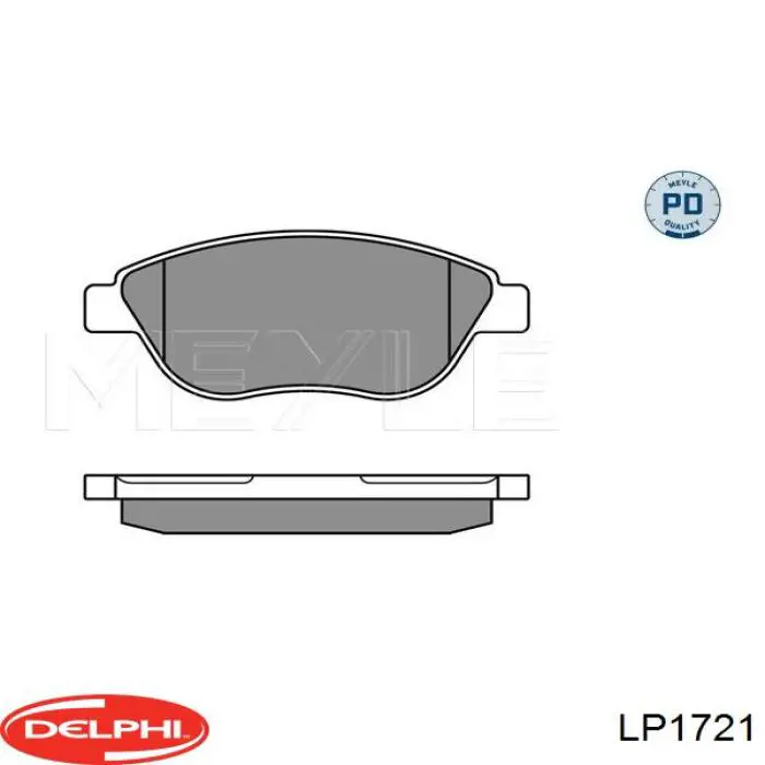 Гальмівні колодки Delphi LP1721 ціна, від 21.11 USD