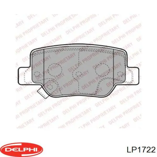 Гальмівні колодки Delphi LP1722 ціна, від 20.04 USD