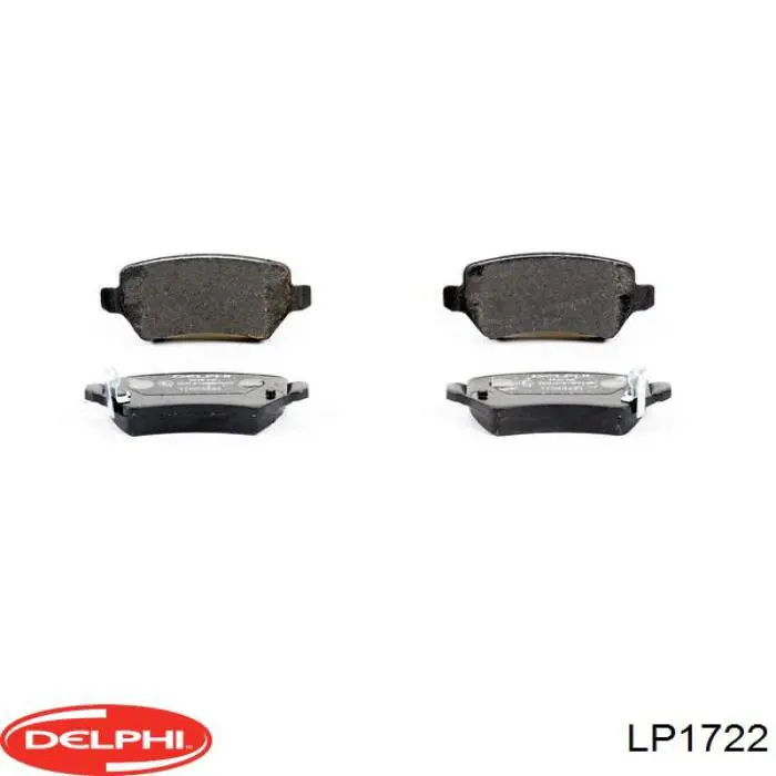 Купити LP1722 Delphi Колодки гальмівні передні, дискові
