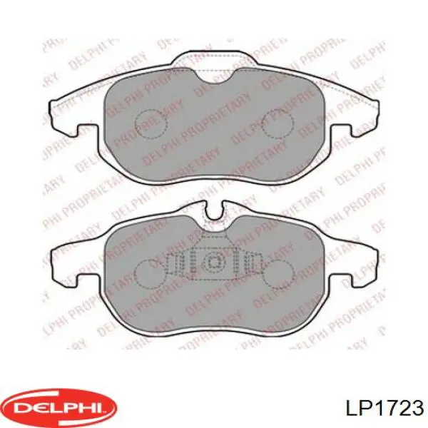 Колодки гальмівні передні, дискові LP1723 Delphi