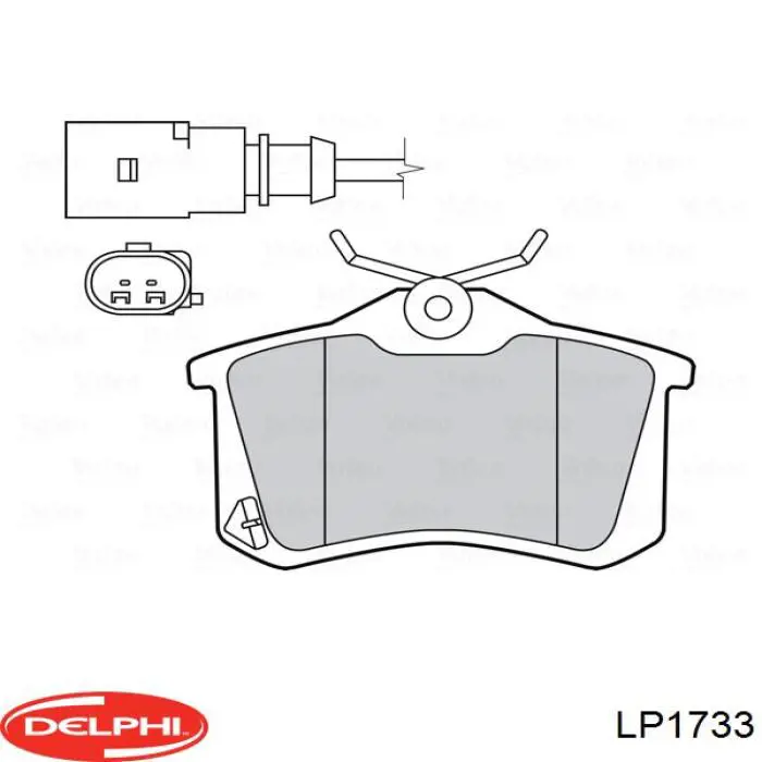 Купити LP1733 Delphi Задні колодки