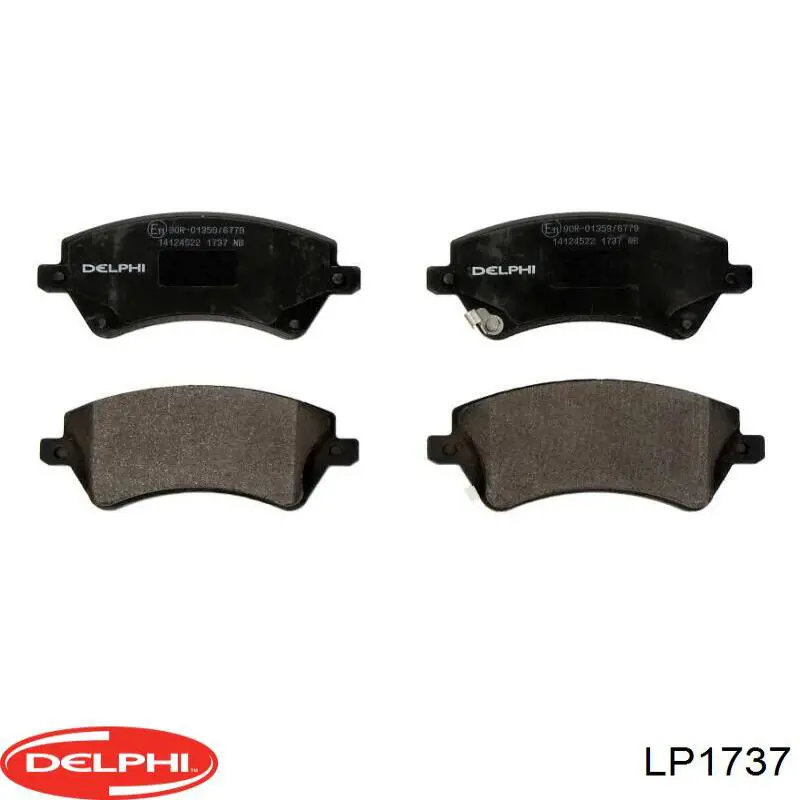 LP1737 Delphi колодки гальмівні передні, дискові