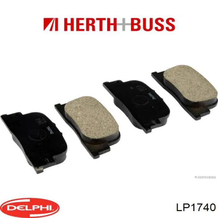 Задні гальмівні колодки Delphi LP1740 ціна, від 13.09 USD
