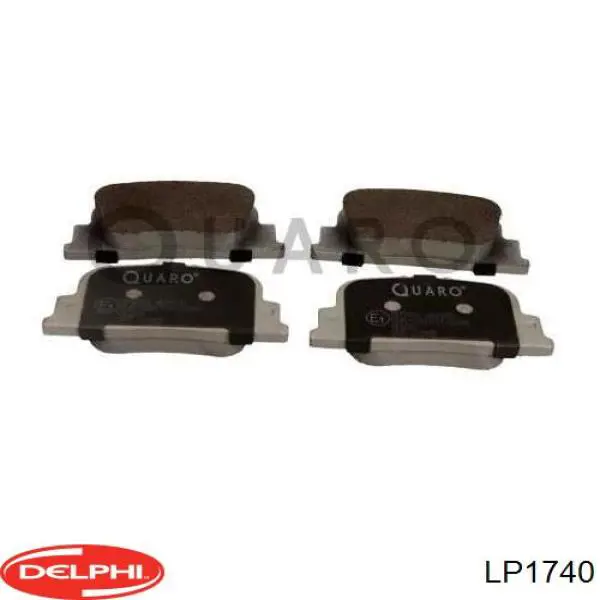 LP1740 Delphi колодки гальмові задні, дискові