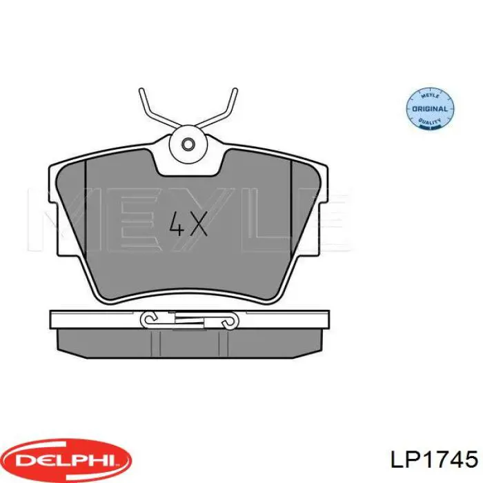 Купити LP1745 Delphi Задні колодки