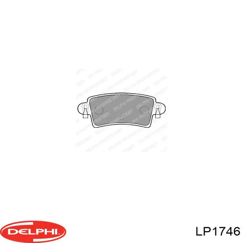 Купити LP1746 Delphi Колодки гальмівні передні, дискові