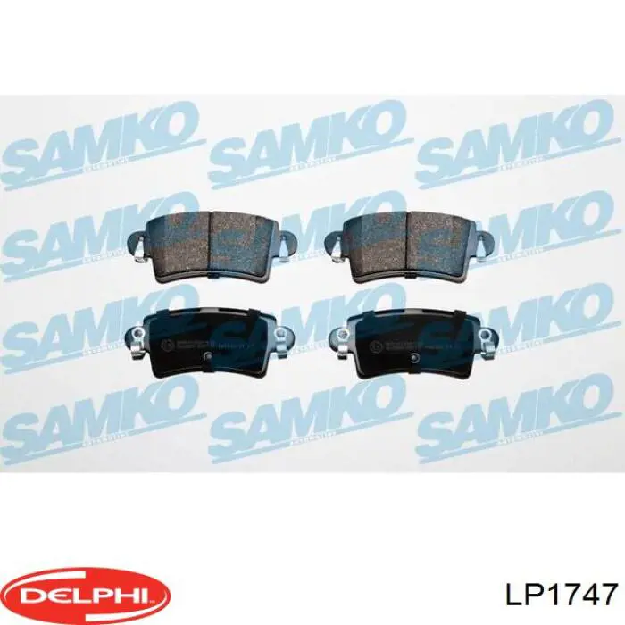 LP1747 Delphi Колодки гальмівні задні, дискові