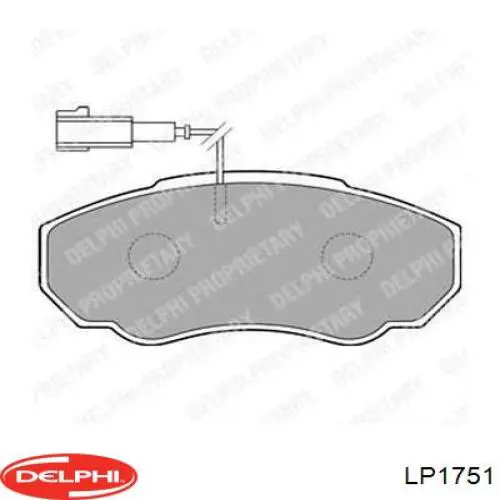 Колодки гальмівні передні, дискові LP1751 Delphi