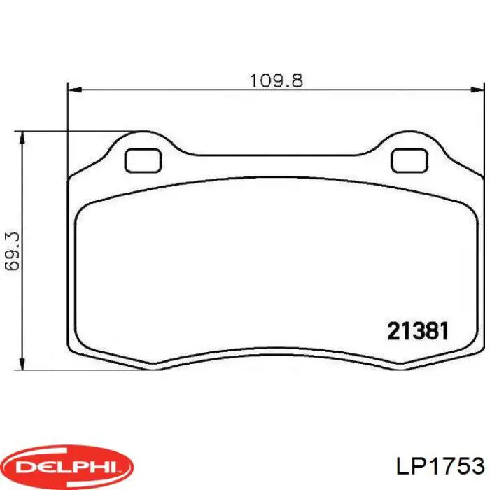 Тормозні колодки Delphi LP1753