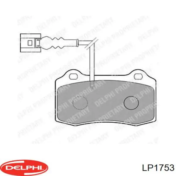 LP1753 Delphi Передні гальмівні колодки
