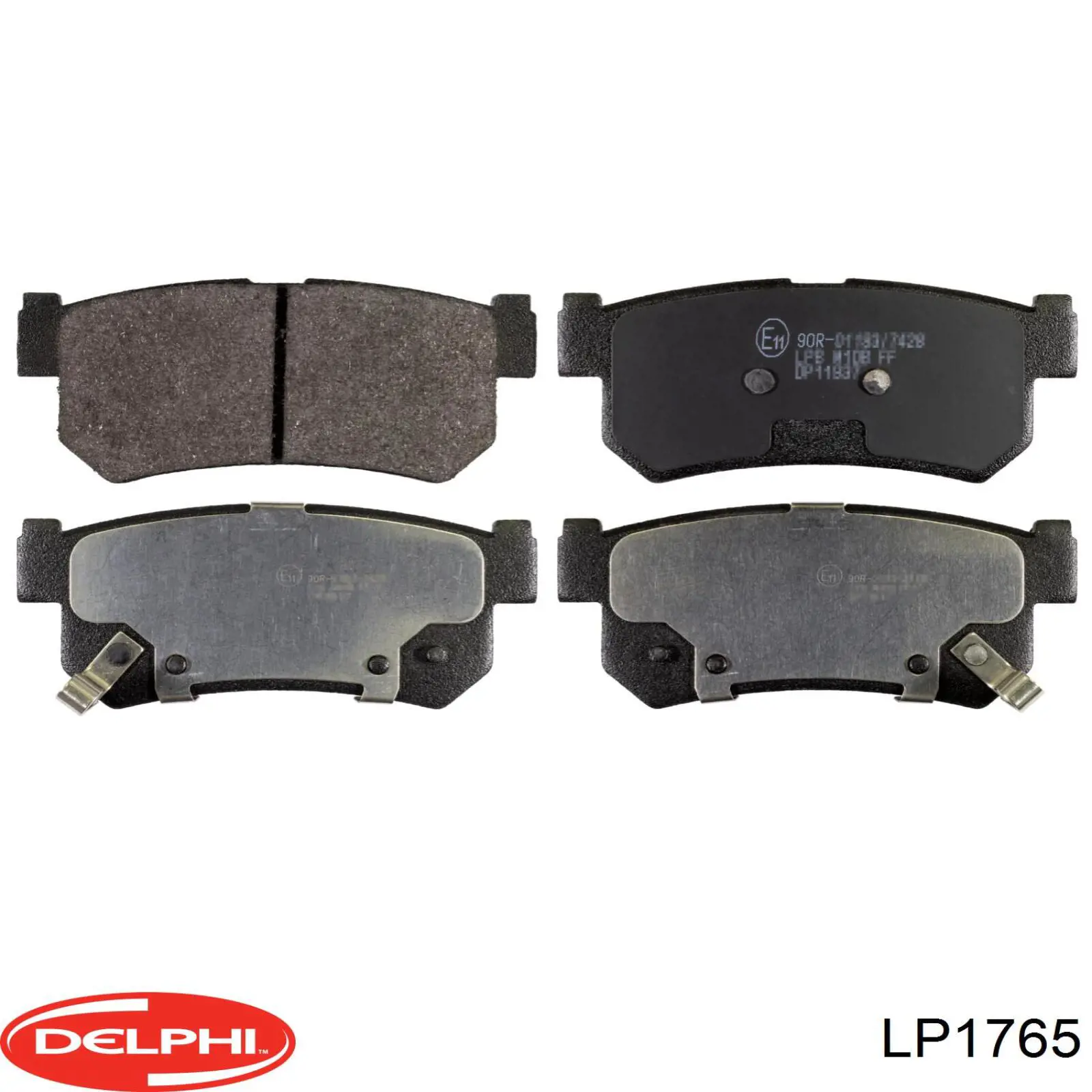 LP1765 Delphi колодки гальмові задні, дискові
