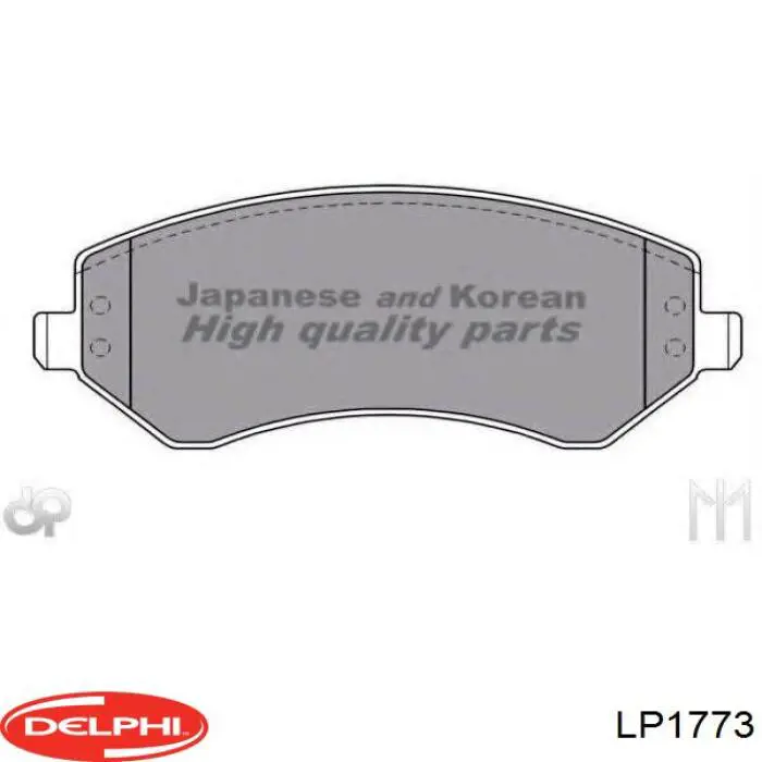 Гальмівні колодки Delphi LP1773 ціна, від 27.91 USD