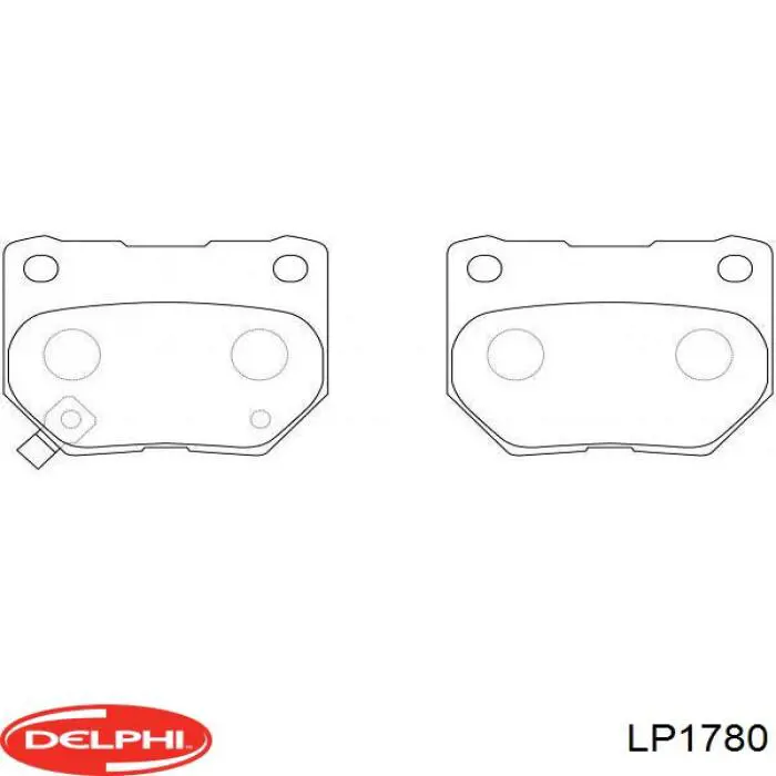 Купити LP1780 Delphi Задні колодки