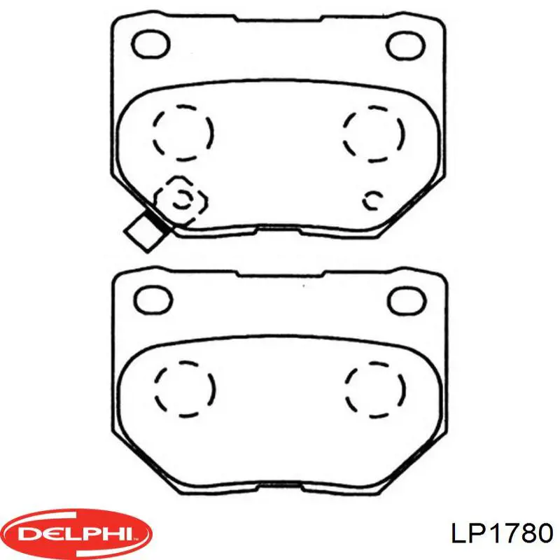Задні гальмівні колодки LP1780 Delphi