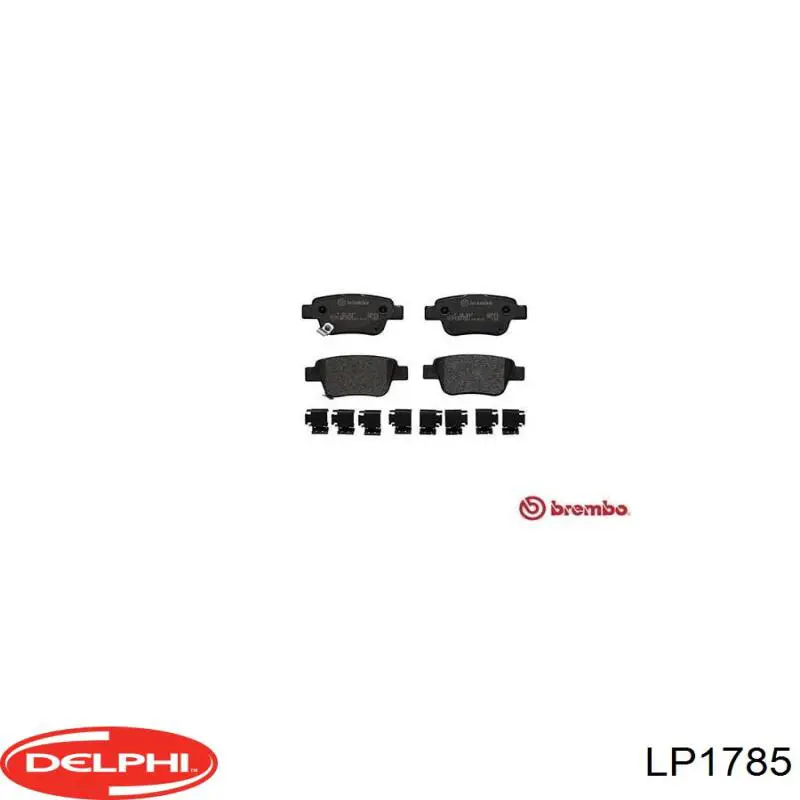Задні гальмівні колодки LP1785 Delphi