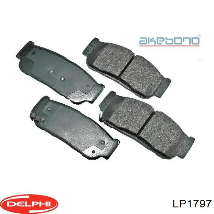 Купити LP1797 Delphi Задні колодки