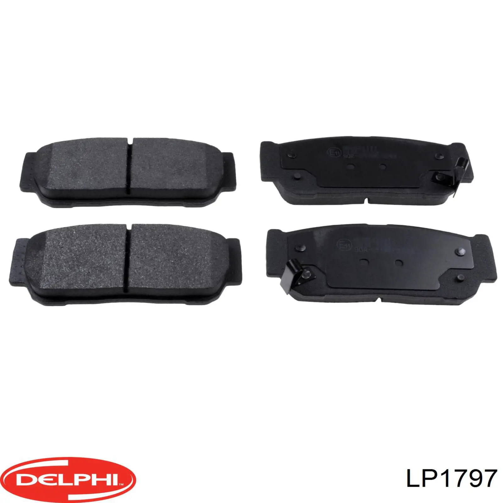 Задні гальмівні колодки Delphi LP1797 ціна, від 21.73 USD