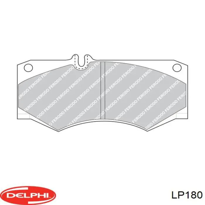 Гальмівні колодки Delphi LP180 ціна, від 19.17 USD