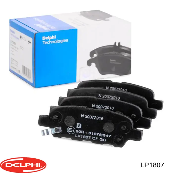 Задні гальмівні колодки Delphi LP1807 ціна, від 13.76 USD