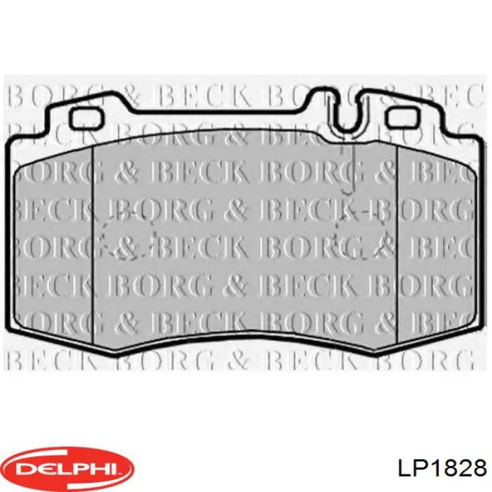 Купити LP1828 Delphi Колодки гальмівні передні, дискові