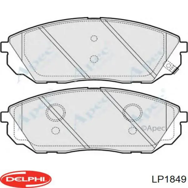 LP1849 Delphi Передні гальмівні колодки