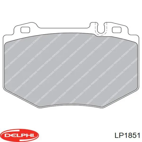 Гальмівні колодки Delphi LP1851 ціна, від 30.55 USD