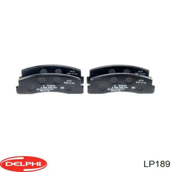 LP189 Delphi Передні гальмівні колодки