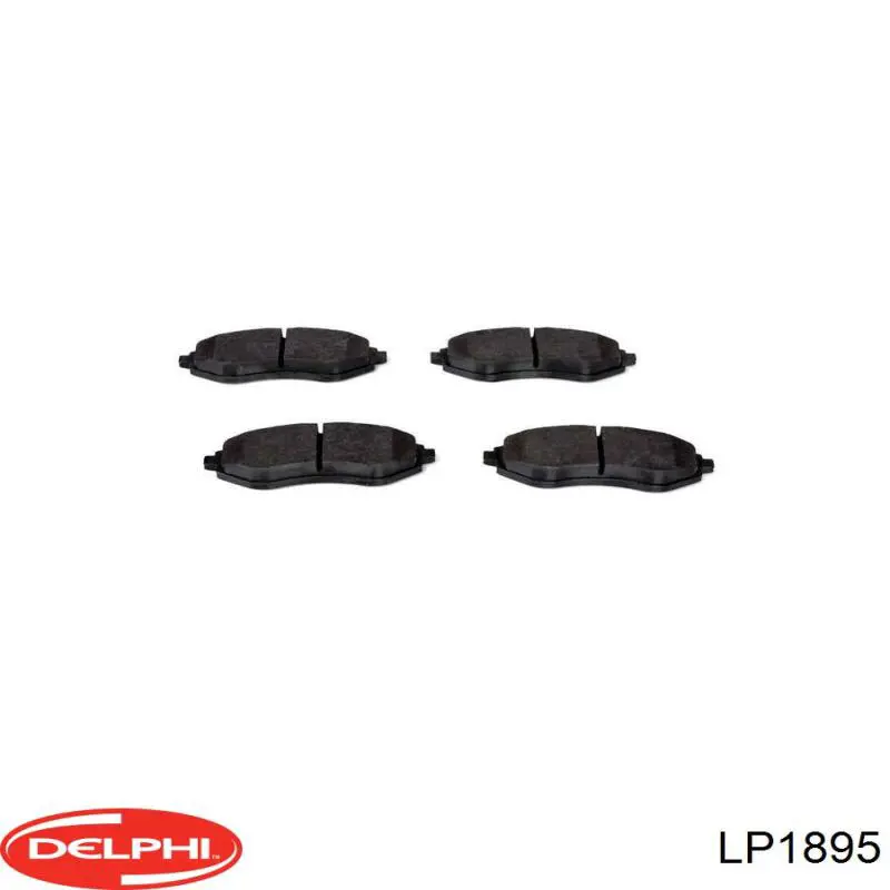 Гальмівні колодки Delphi LP1895 ціна, від 18.49 USD
