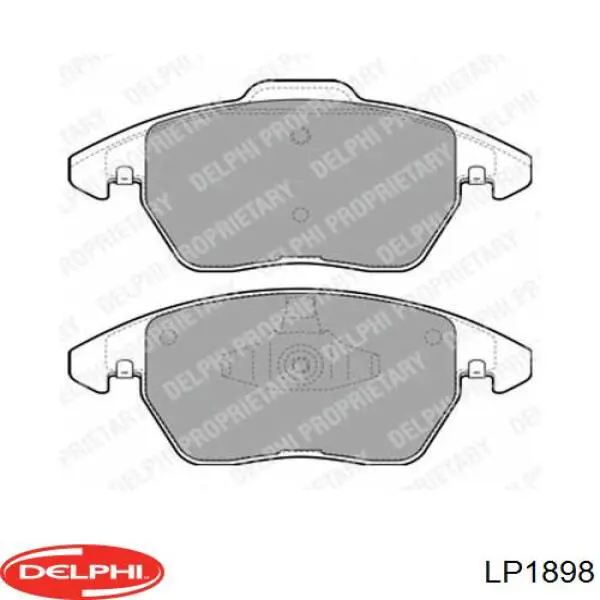 LP1898 Delphi колодки гальмівні передні, дискові