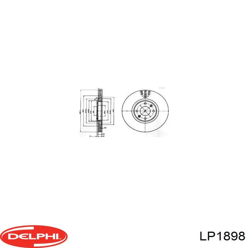 Тормозні колодки Delphi LP1898