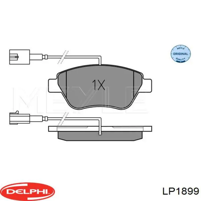 Гальмівні колодки Delphi LP1899 ціна, від 20.65 USD