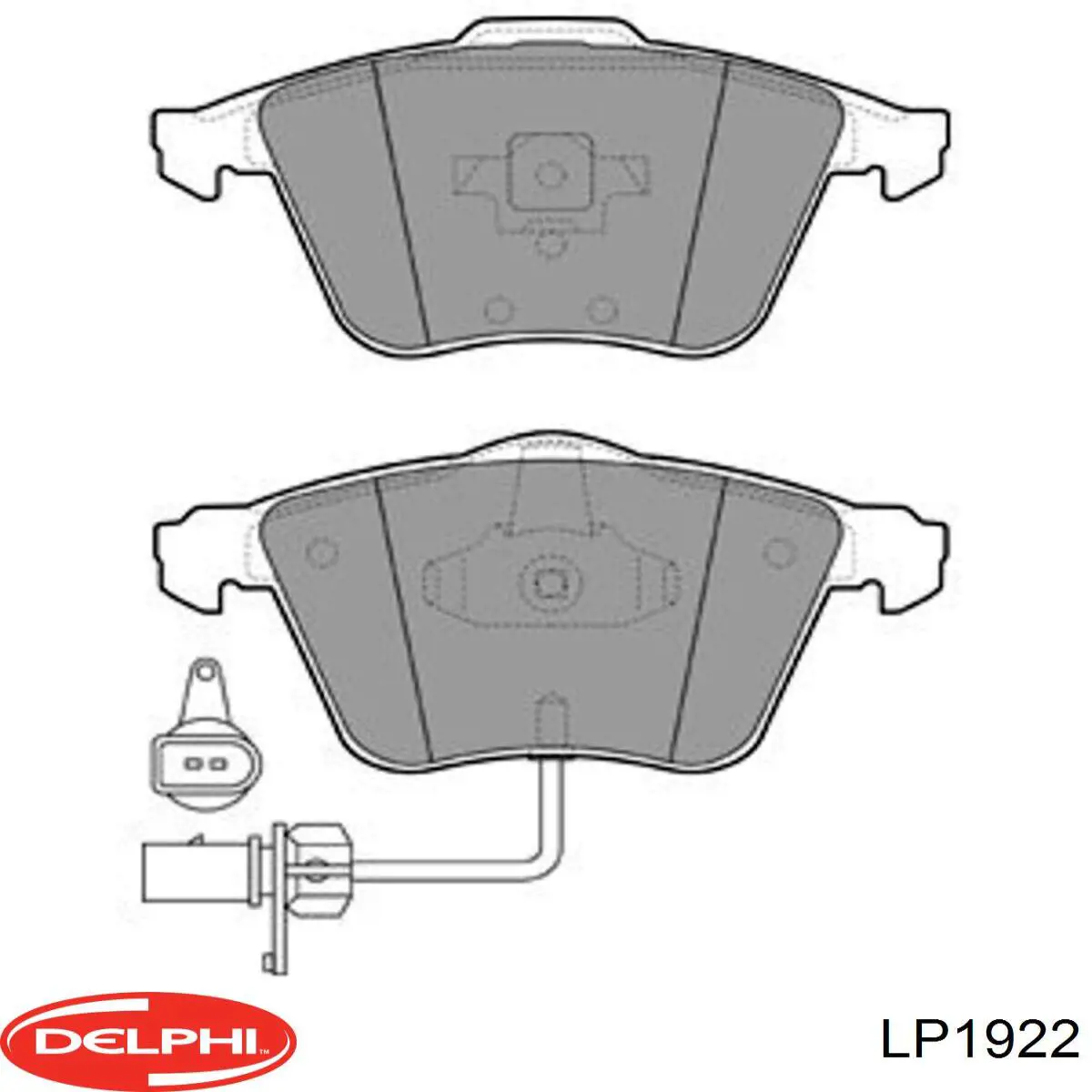 Купити LP1922 Delphi Колодки гальмівні передні, дискові