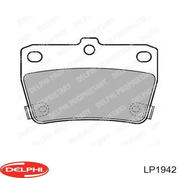 LP1942 Delphi колодки гальмові задні, дискові