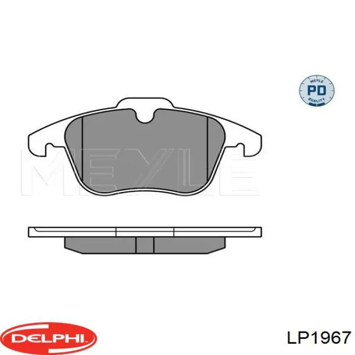 Гальмівні колодки Delphi LP1967 ціна, від 38.69 USD
