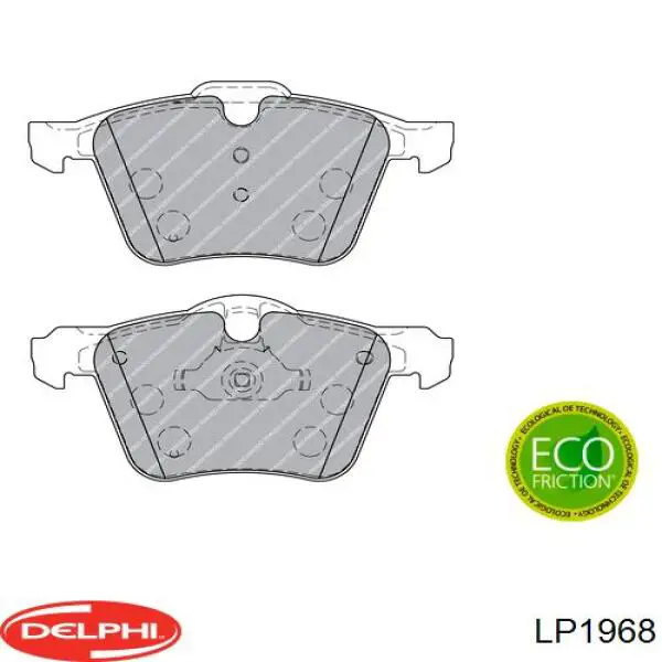 Гальмівні колодки Delphi LP1968 ціна, від 36.97 USD